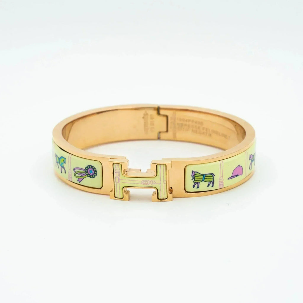 GlowH PINK GOLD BRACELET CREAM CERAMIC