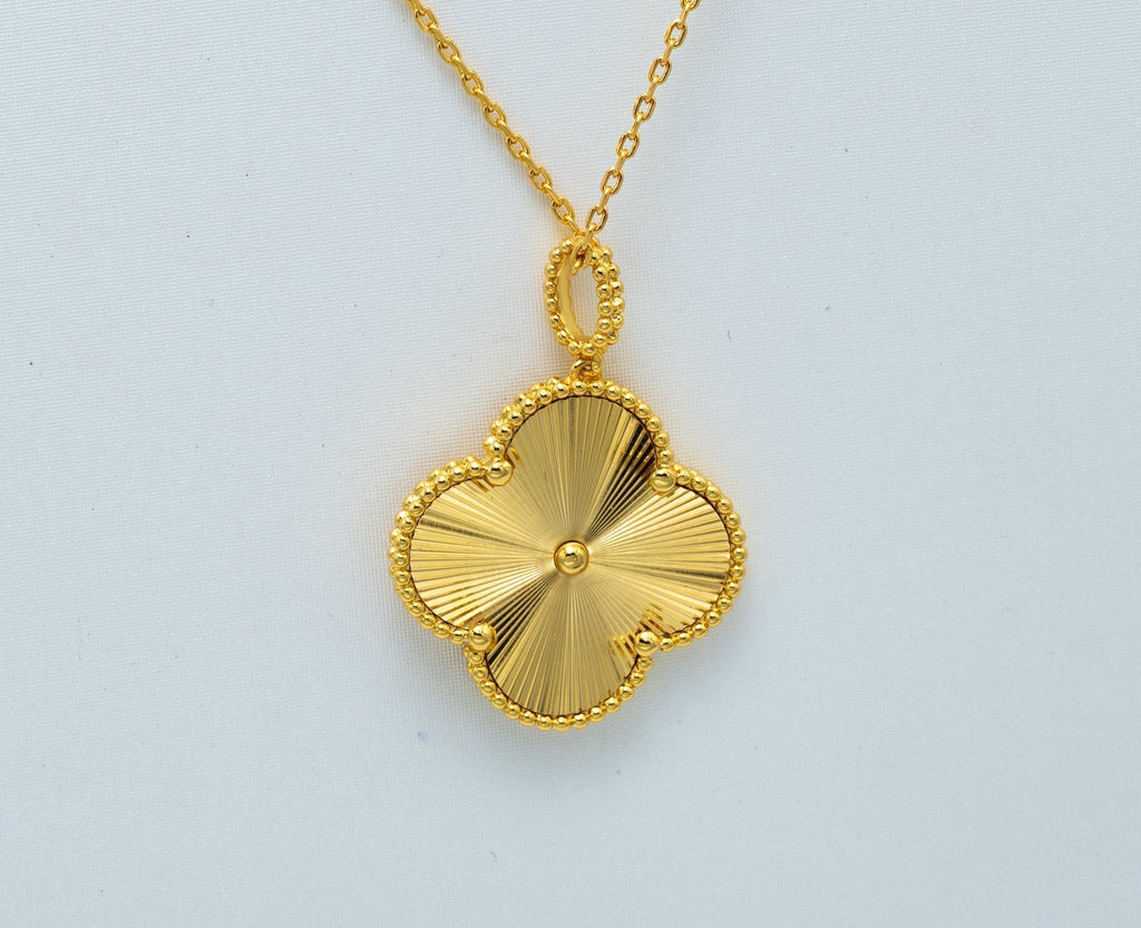 ¡®Glow¡¯CLOVER 25MM PEDANT NECKLACE GOLD