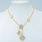 ¡®Glow¡¯CLOVER MOTHER OF PEARL NECKLACE 6 MOTIF