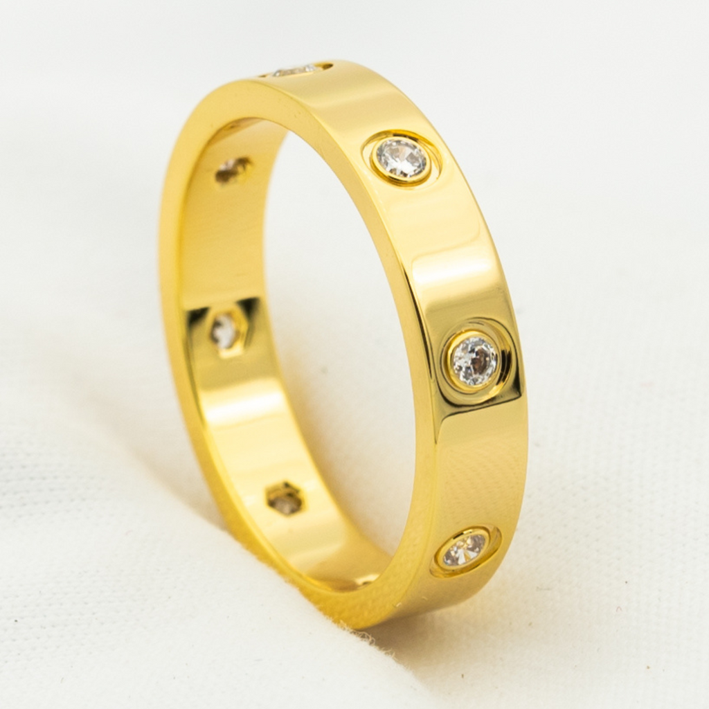 GlowLOVE RING 3.6MM 8 DIAMONDS