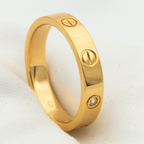GlowLOVE RING 4MM 1 DIAMOND PINK GOLD