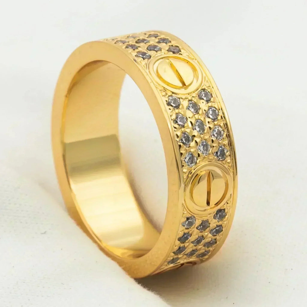 GlowLOVE RING 5.5MM DIAMONDS PAVED