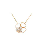¡®Glow¡¯CLOVER MOP DIAMOND ROSE GOLD NECKLACE