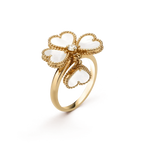 ¡®Glow¡¯SWEET CLOVER WHITE MOP RING