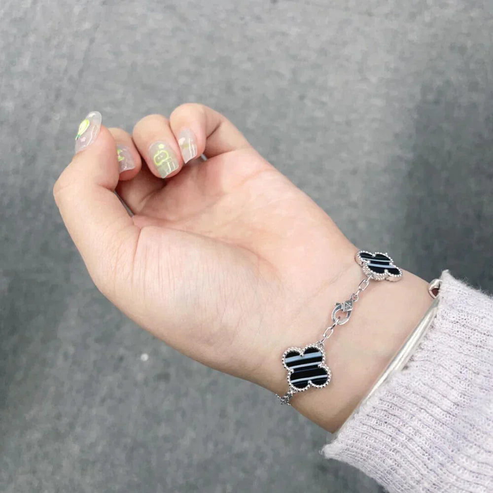 [Glow Jewelry] CLOVER 5 MOTIF PULSAR STONE BRACELET COLLECTION