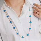 ¡®Glow¡¯CLOVER 20 MOTIFS TURQUOISE GOLD