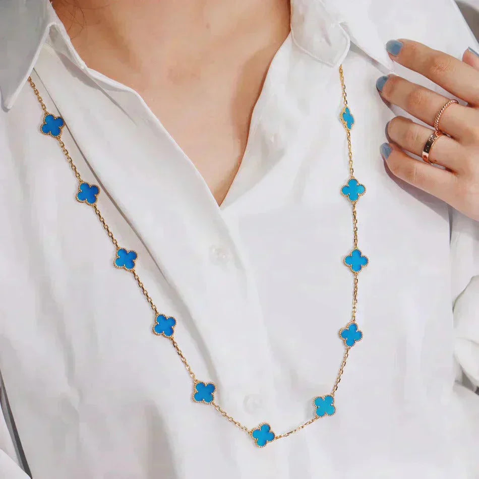 ¡®Glow¡¯CLOVER 20 MOTIFS TURQUOISE GOLD