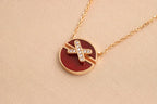 GlowJEUX DE ROSE GOLD DIAMOND NECKLACE