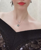 GlowJEUX DE ROSE GOLD DIAMOND NECKLACE