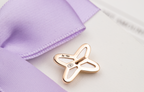 GlowJEUX DE WHITE MOP PINK GOLD DIAMOND EARRINGS