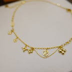 GlowBLOOMING SUPPLE NECKLACE BRASS