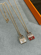 GlowH CIRCE MOISSANITE PENDANT NECKLACE GOLD
