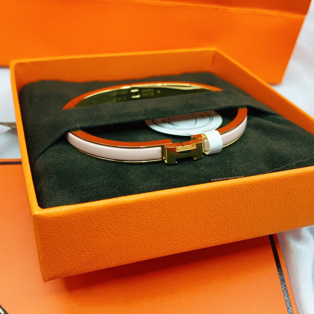 GlowCLASSIC HM CLIC  PINK 8MM ENAMEL BRACELET
