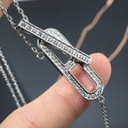 GlowHM NECKLACE PLATINUM ROSE GOLD DIAMOND