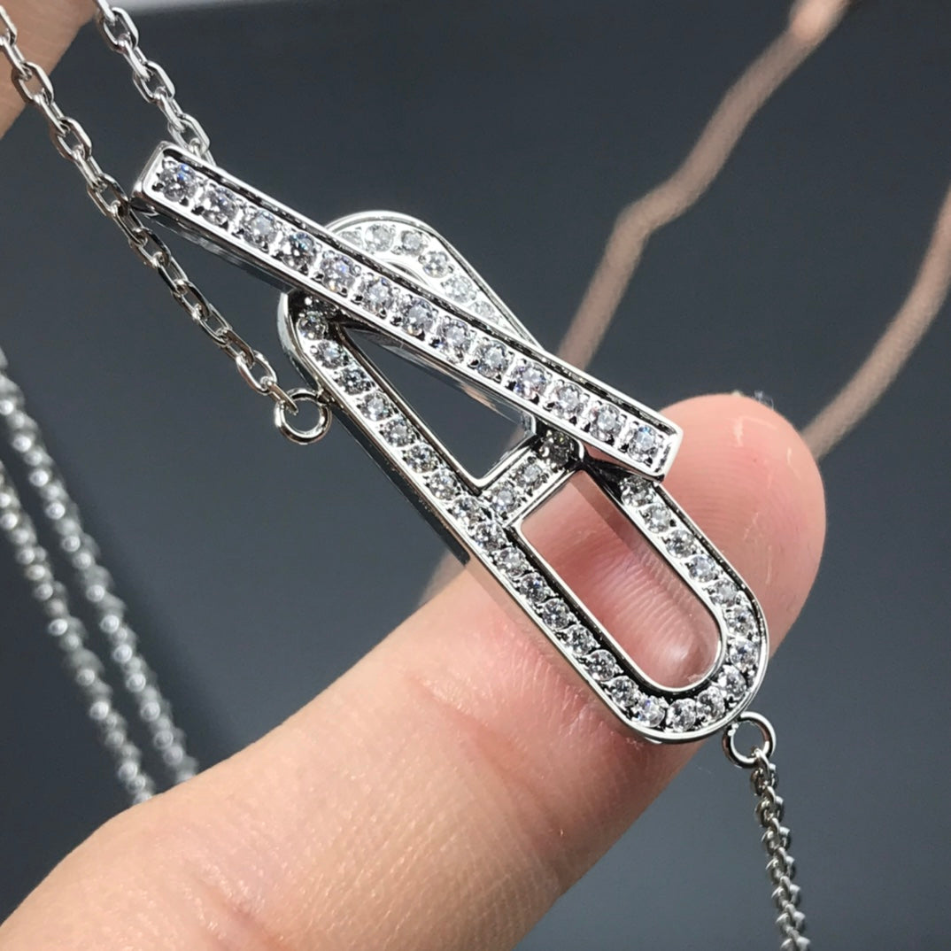 GlowHM NECKLACE PLATINUM ROSE GOLD DIAMOND