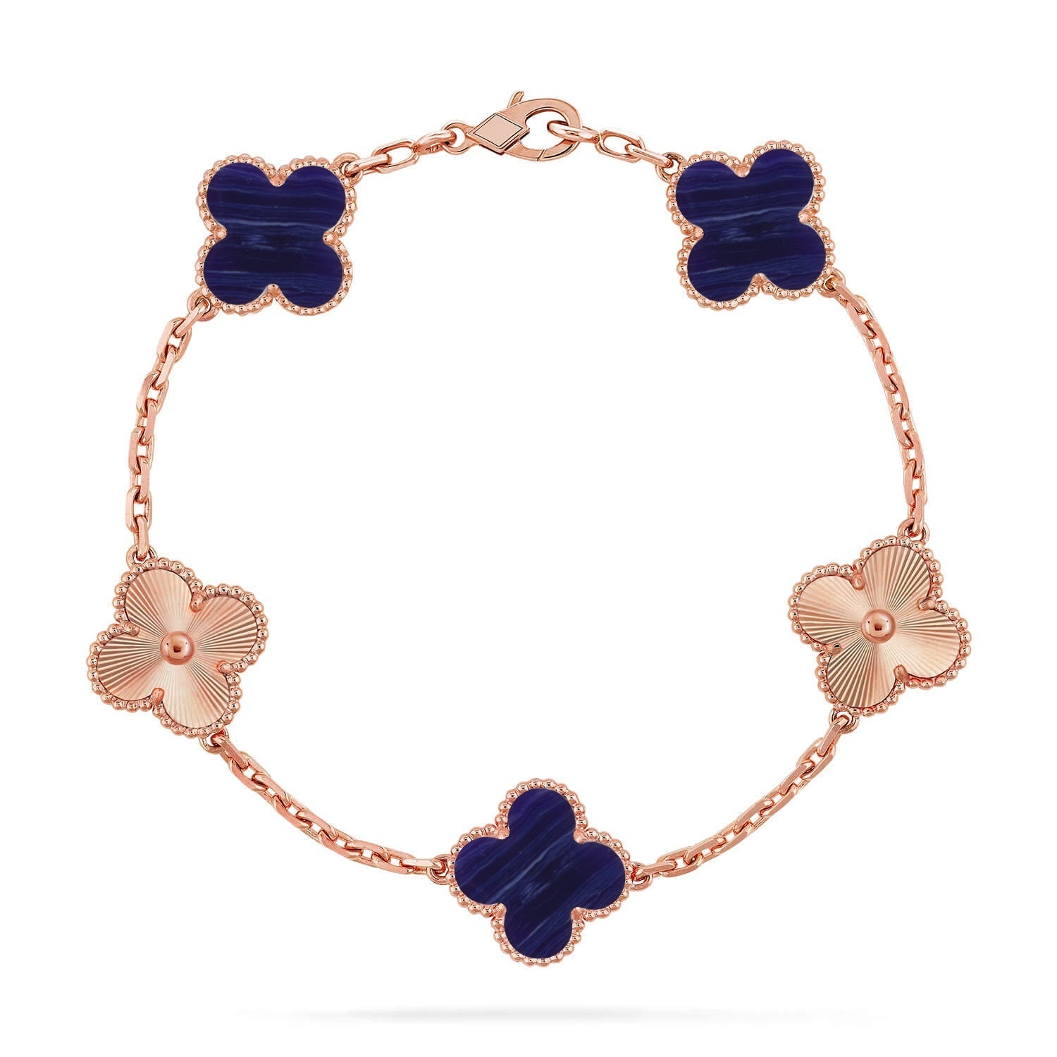 [Glow]New CLOVER 5 MOTIF PURPLE STRIPES BRACELET COLLECTION