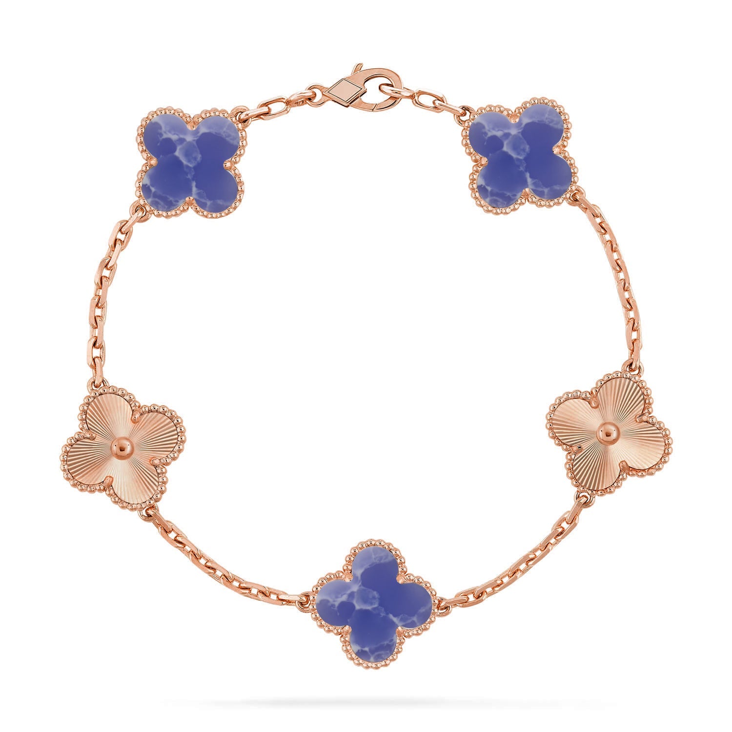 [Glow Jewelry]CLOVER 5 MOTIF BLUE VEINS BRACELET COLLECTION
