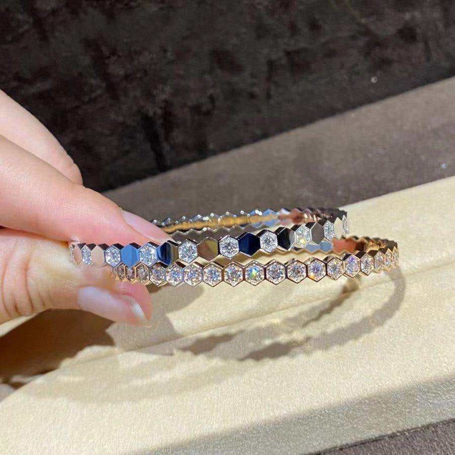 GlowBEE LOVE GOLD BRACELET FULL DIAMOND