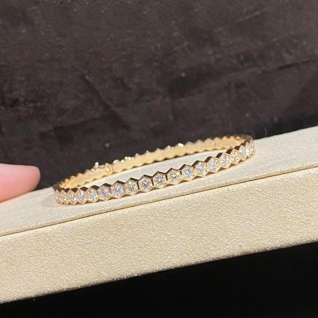 GlowBEE LOVE GOLD BRACELET FULL DIAMOND