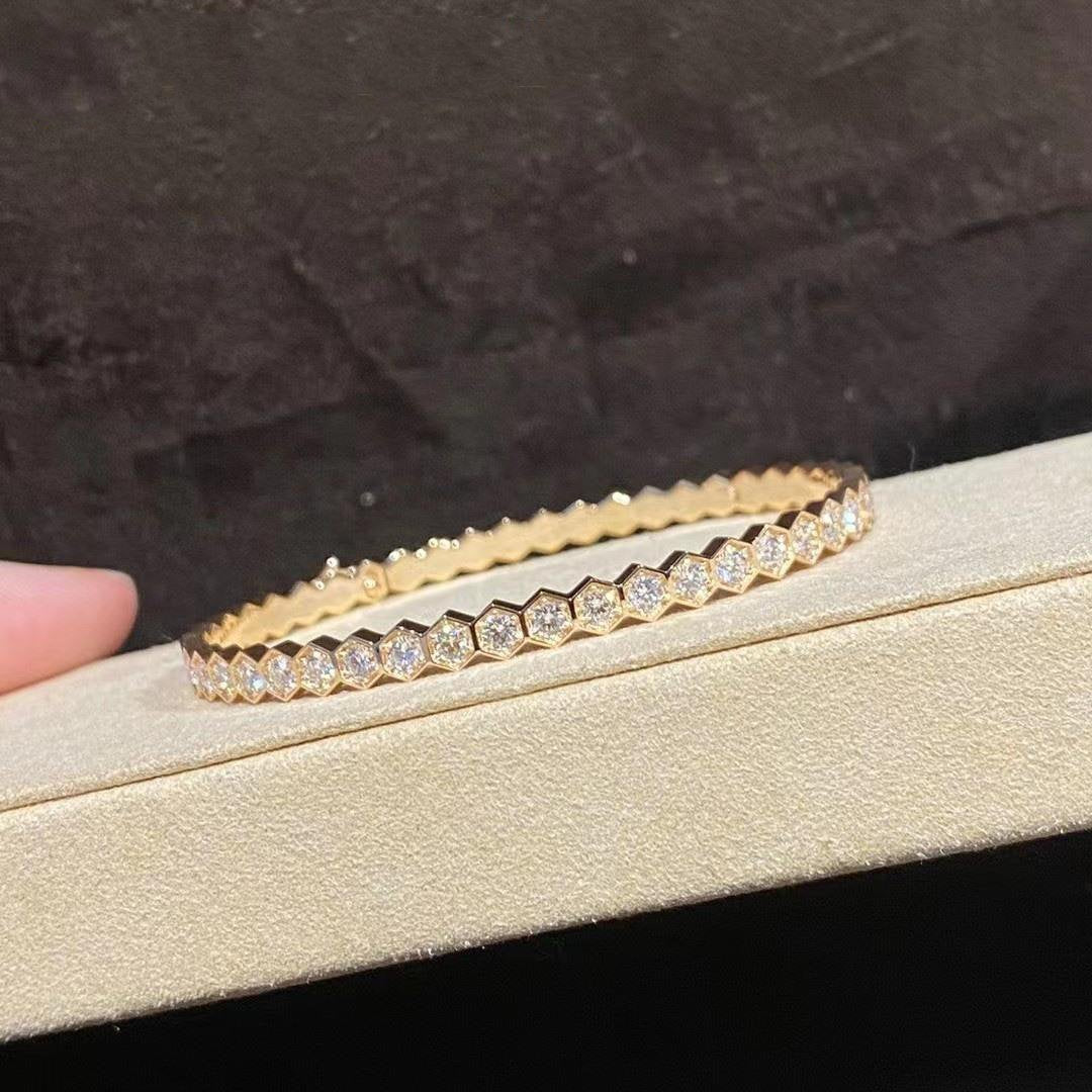 GlowBEE LOVE GOLD BRACELET FULL DIAMOND