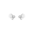 GlowBEE LOVE SILVER DIAMOND EARRINGS