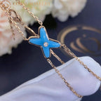 GlowJEUX BRACELET TURQUOISE PINK GOLD 1 DIAMOND
