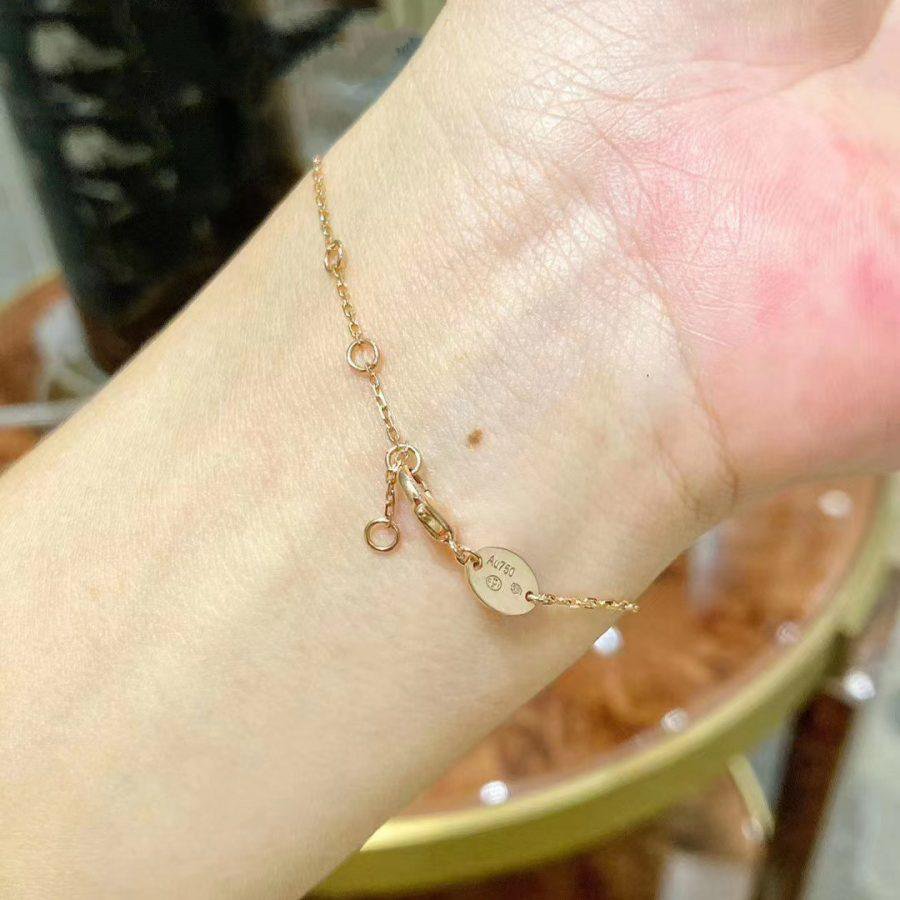 GlowJEUX DE BRACELET MOP PINK GOLD DIAMONDS