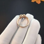GlowJEUX DE PINK GOLD DIAMOND RING
