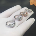 GlowJEUX DE SILVER DIAMOND RING