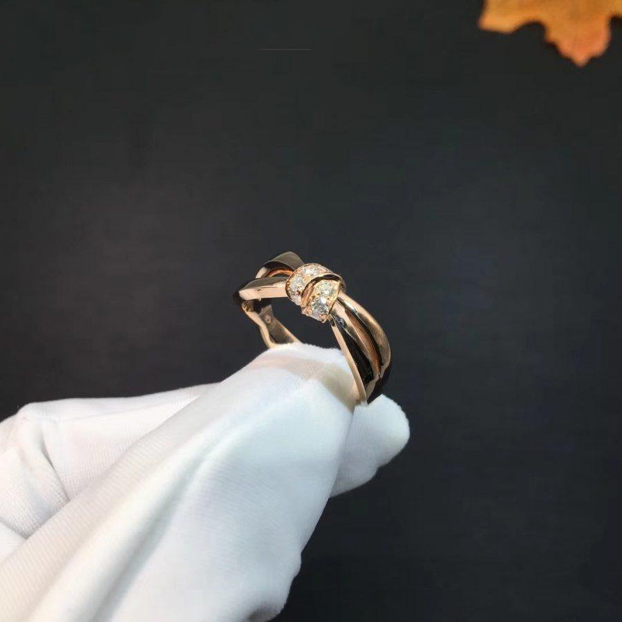 GlowLIENS RING PINK GOLD DIAMOND
