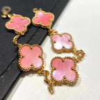 [Glow Jewelry] CLOVER 5 MOTIFS  PINK MOP BRACELET COLLECTION
