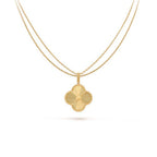 ¡®Glow¡¯CLOVER 25MM PEDANT NECKLACE GOLD