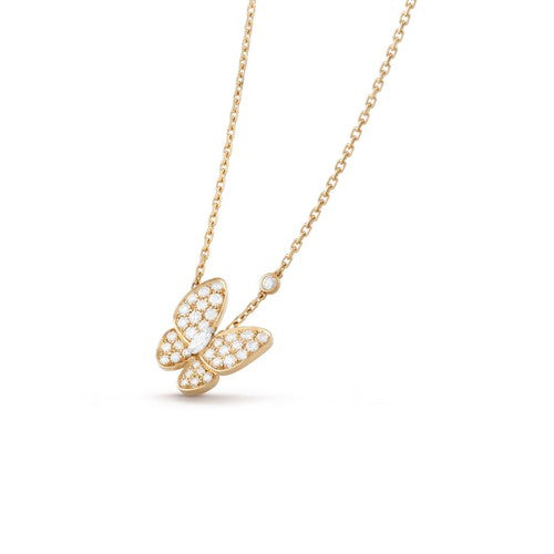 ¡®Glow¡¯BUTTERFLY DIAMOND NECKLACE