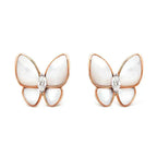 ¡®Glow¡¯BUTTERFLY MOP DIAMOND EARRINGS
