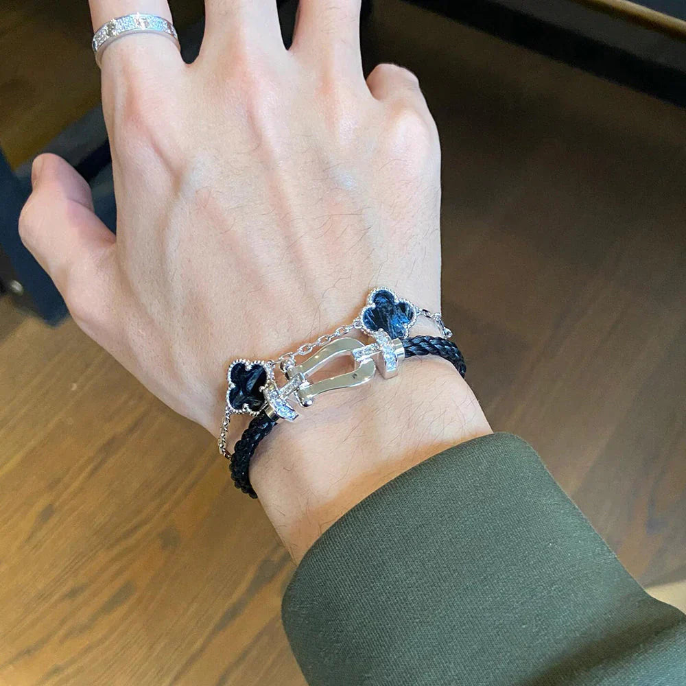 [Glow]New CLOVER 5 MOTIF PIETERSITE BRACELET COLLECTION
