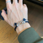 [Glow Jewelry]CLOVER 5 MOTIF PIETERSITE BRACELET COLLECTION