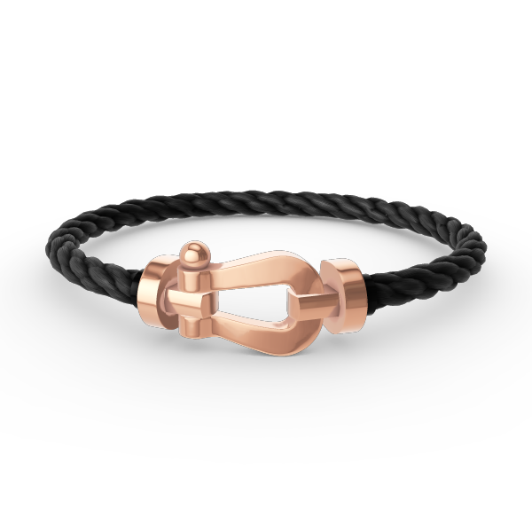 GlowFORCE LARGE HORSESHOE NO DIAMOND BRACELET ROSE GOLD