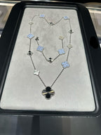 [¡®Glow¡¯] 25 NEW CLOVER 15 MOTIFS PURPLE CHALCEDONY