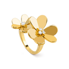 ¡®Glow¡¯CLOVER COMOS GOLD DIAMOND RING