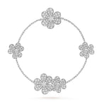 ¡®Glow¡¯FRIVOLE SILVER 5 FLOWERS BRACELET
