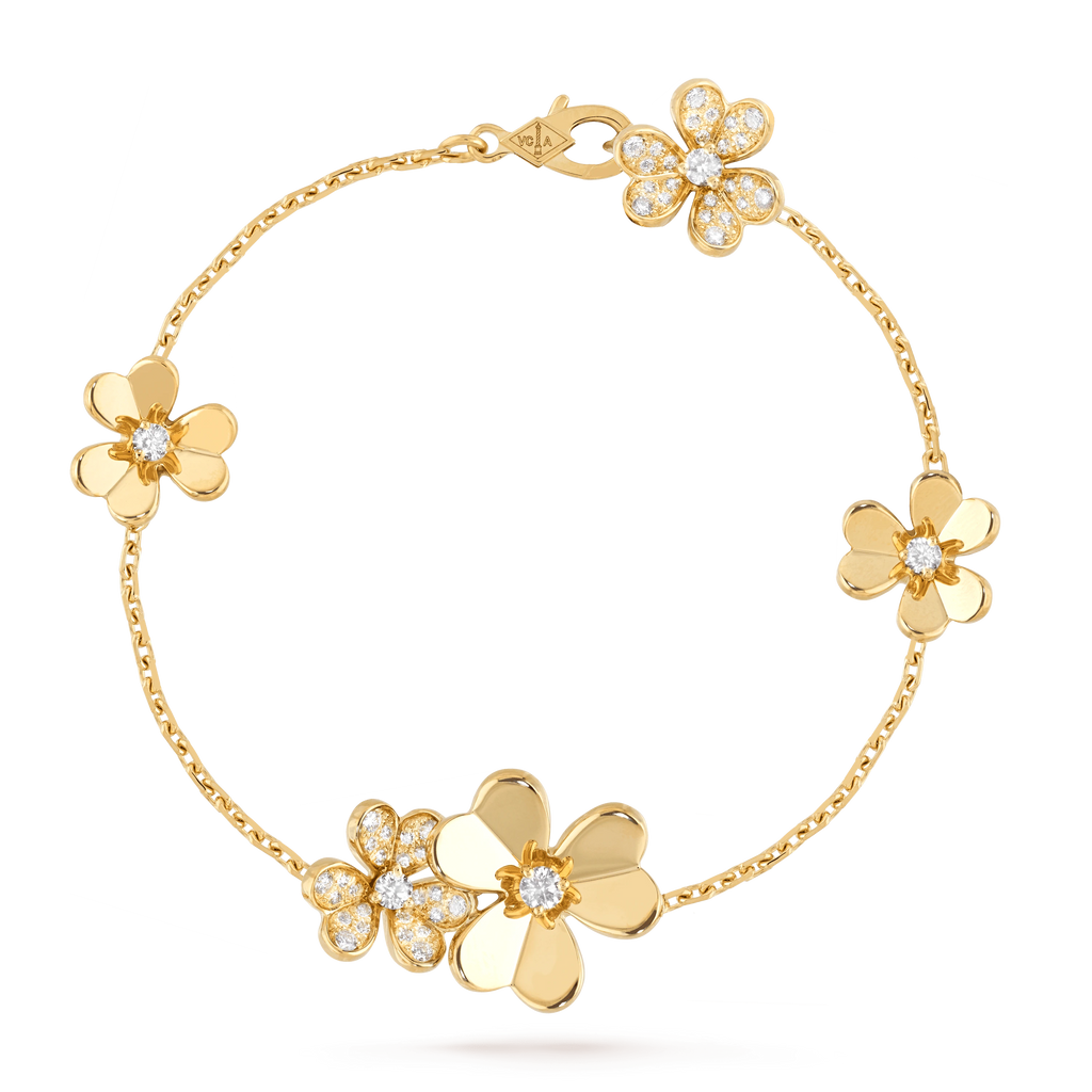 ¡®Glow¡¯FRIVOLE GOLD 5 FLOWERS BRACELET