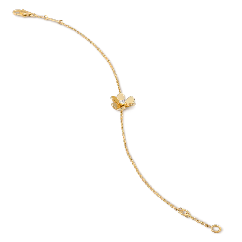 ¡®Glow¡¯FRIVOLE GOLD FLOWER PINK MALACHITE BRACELET