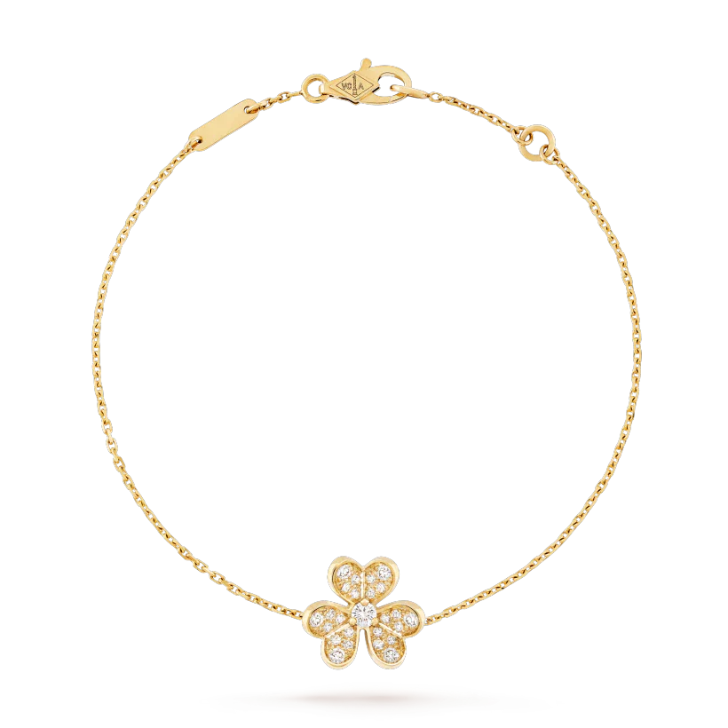 ¡®Glow¡¯FRIVOLE GOLD FLOWER DIAMOND BRACELET
