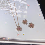 ¡®Glow¡¯FRIVOLE ROSE GOLD FLOWER DIAMOND NECKLACE