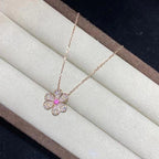 ¡®Glow¡¯FRIVOLE ROSE GOLD FLOWER DIAMOND NECKLACE