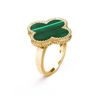 ¡®Glow¡¯CLOVER MALACHITE RING