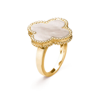 ¡®Glow¡¯CLOVER WHITE MOP RING