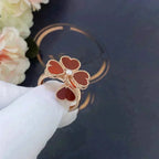 ¡®Glow¡¯SWEET CLOVER CARNELIAN RING