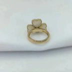 ¡®Glow¡¯SWEET CLOVER WHITE MOP RING