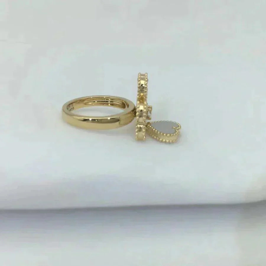 ¡®Glow¡¯SWEET CLOVER WHITE MOP RING